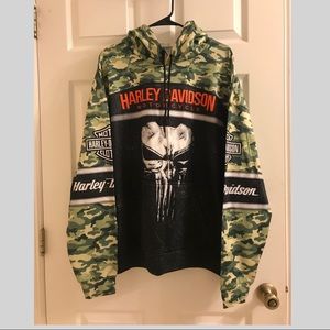 Harley Davidson/Punisher Hoodie